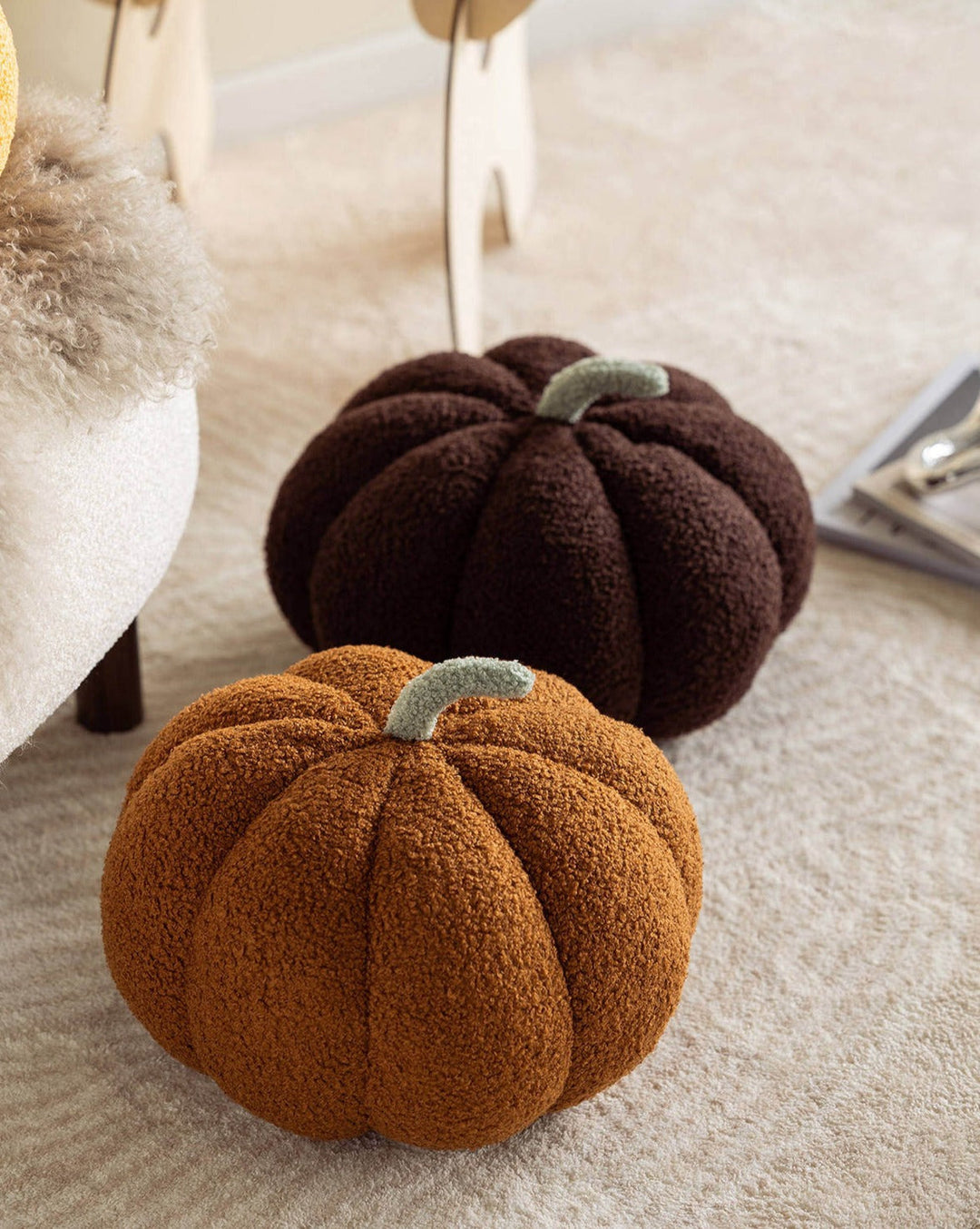 Fluffy Pumpkin Cushion | Skanto