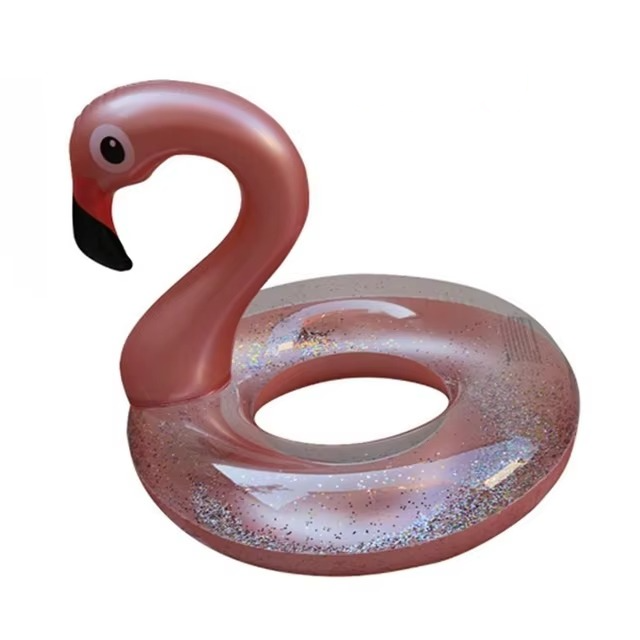 Skanto | Pink Flamingo Oppblåsbar Bassengflåte