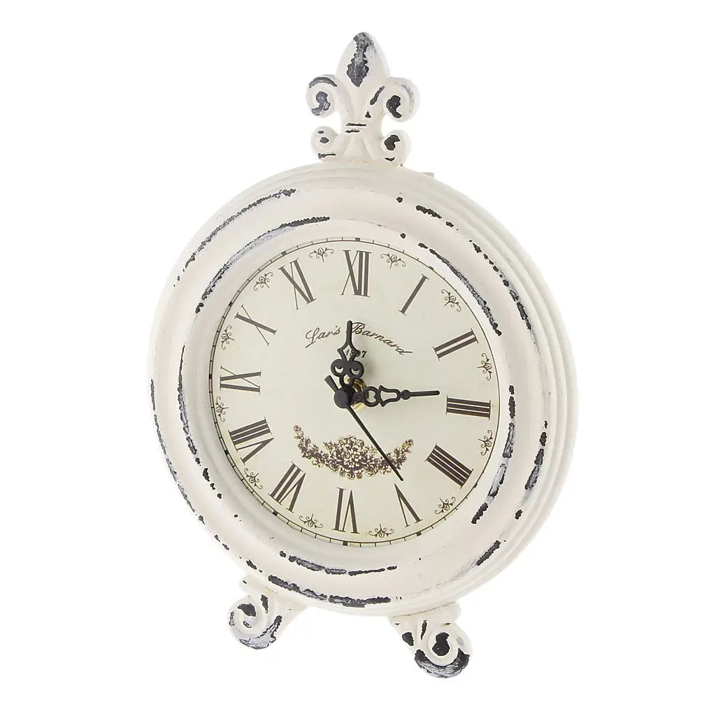 Skanto | Vintage Tre Stil Bordklokke med Alarm
