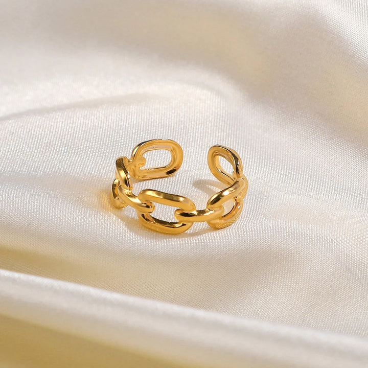 Skanto | 18k Justerbar Elegant Kjede Koblet Ring