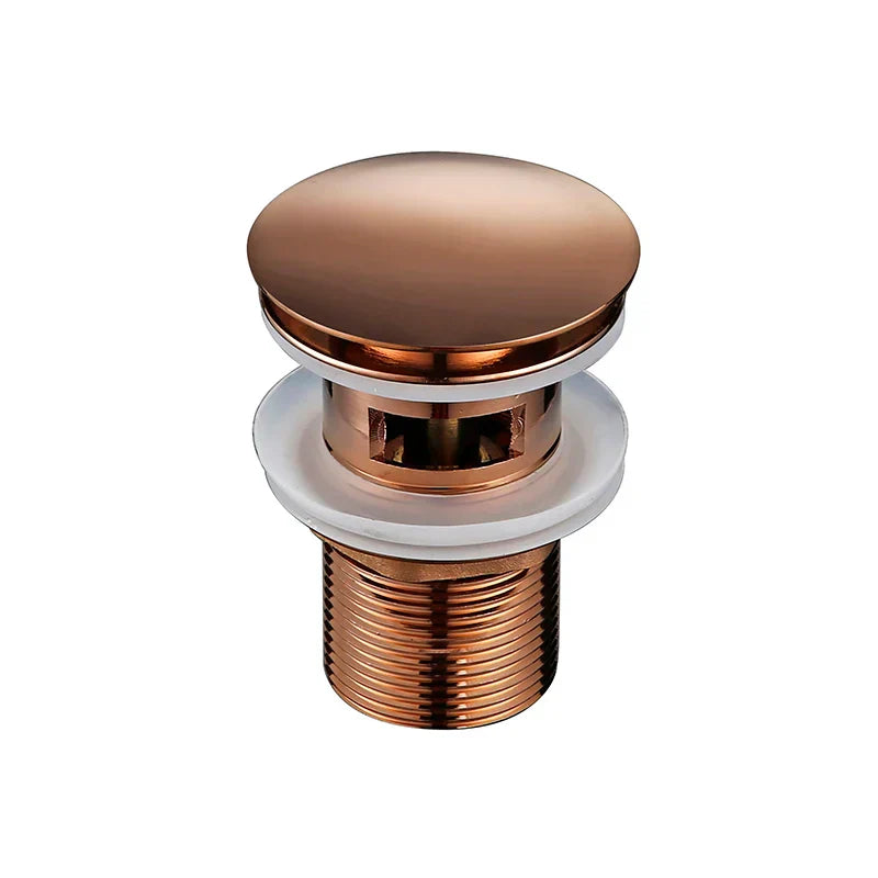 Bagnolux Rose Gold Sink Drain Valve Skanto