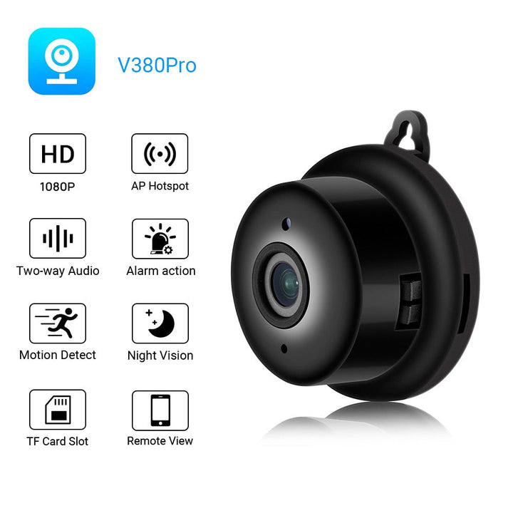 Skanto | Pro Sikkerhetskamera med WiFi 1080p HD | Med nattmodus!