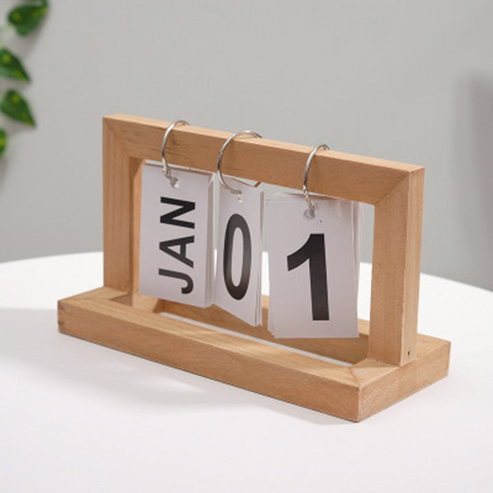Holz Flip Desktop Dagkalender | Skanto