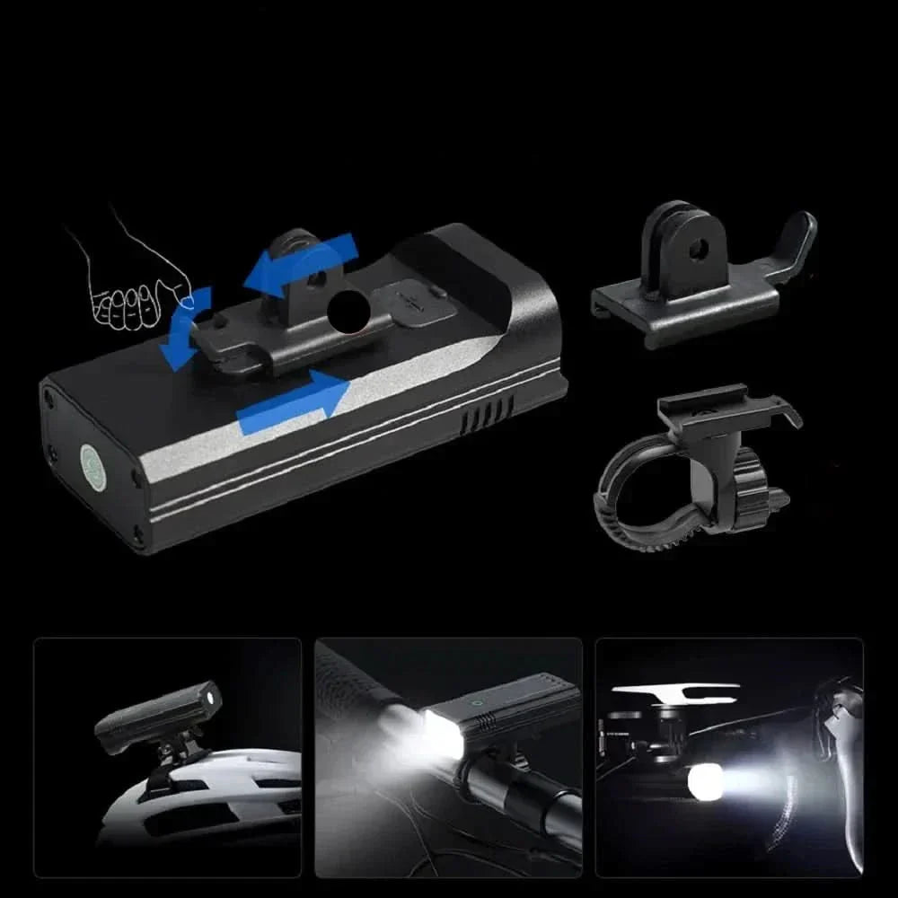 Skanto | LuminoRide Power Beam – Ultra-lys sykkellykt med 5000 lumen & 10000-mAh batteri