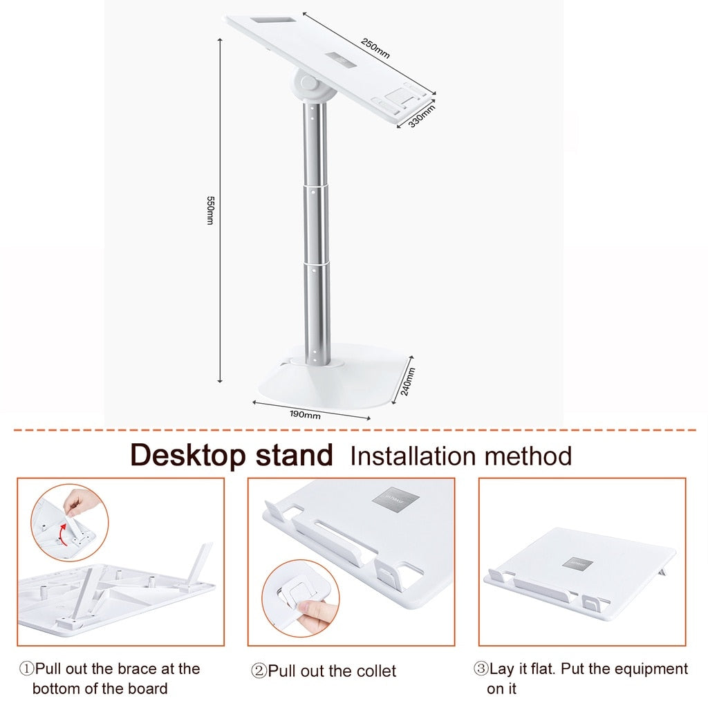 Justerbar Høyde Ergonomisk Laptop Stativ | Skanto