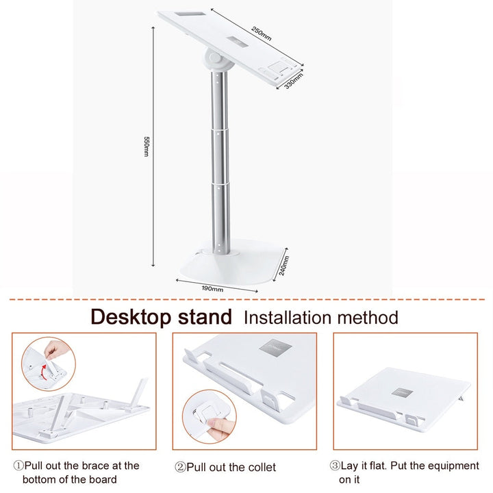 Justerbar Høyde Ergonomisk Laptop Stativ | Skanto