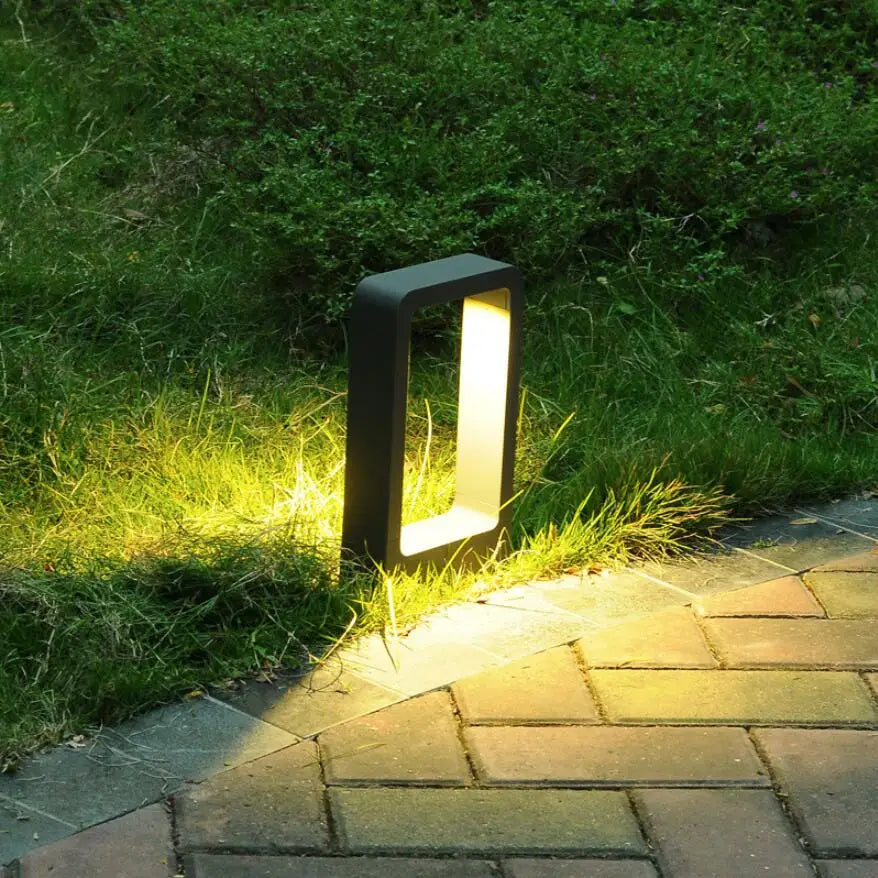 Skanto | 15W LED hagen lampe: aluminiumstolpe lampe for utendørs gårdsplass, villa landskapsbelysning