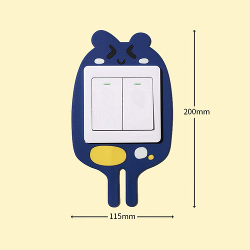 3D Luminous Cartoon Hook Outlet Sticker | Skanto