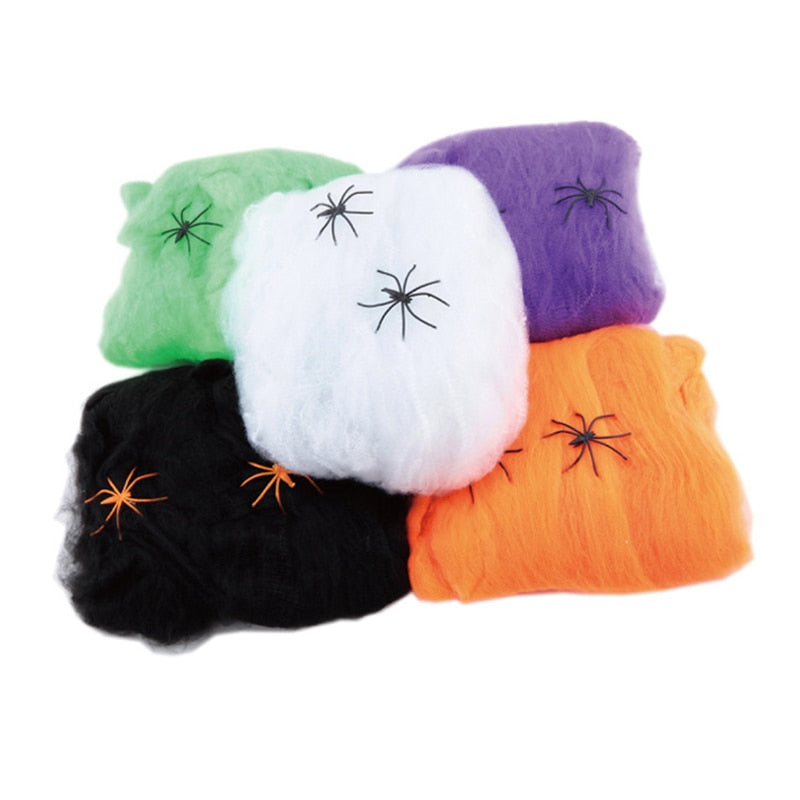 Skanto | Kunstig Stretchy Spindelvev Halloween Dekorasjon