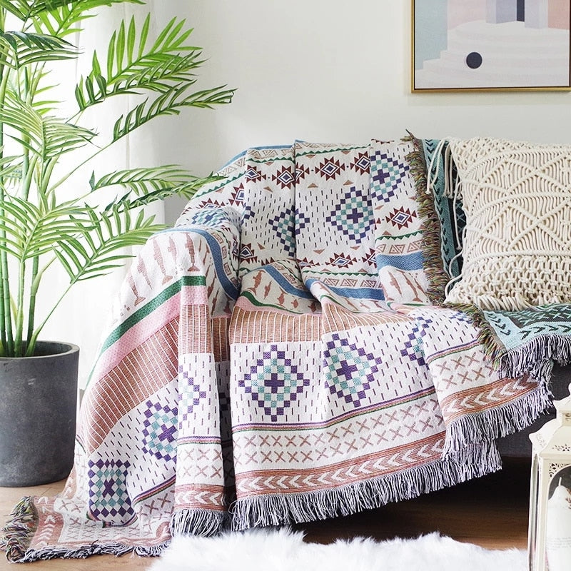 Vintage Kürbis Sofa trekk Skantoanket | Skanto