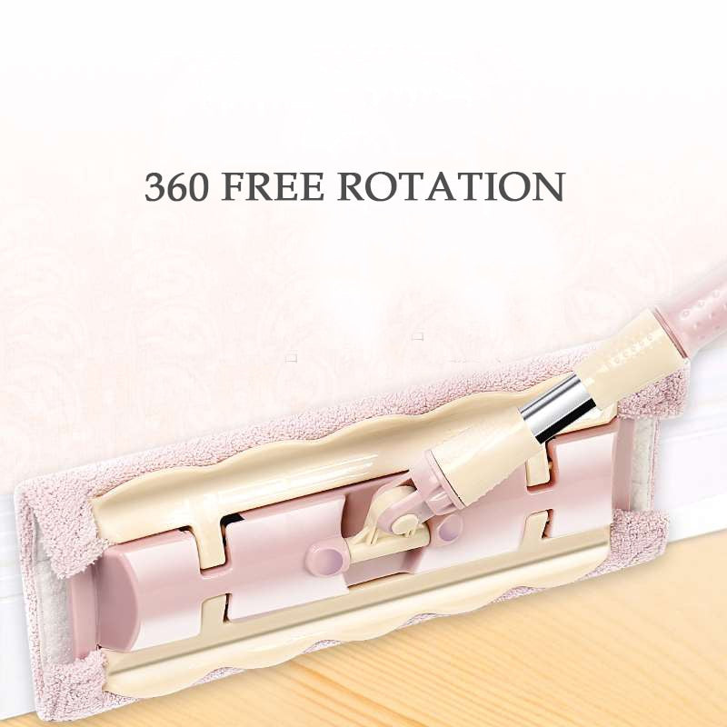 Skanto | 360 Grad Teleskopisk Stor Flat Mopp