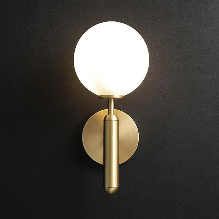 Moderne Glass Rund Vegglampe | Skanto