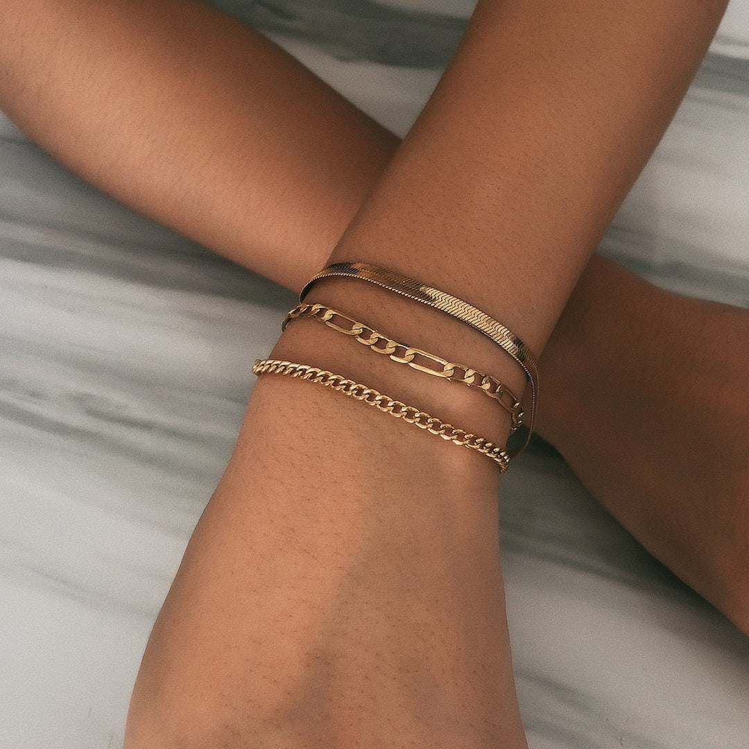 Sjarmerende Armbånd Trio | Delikat 3-delt Sett Skanto