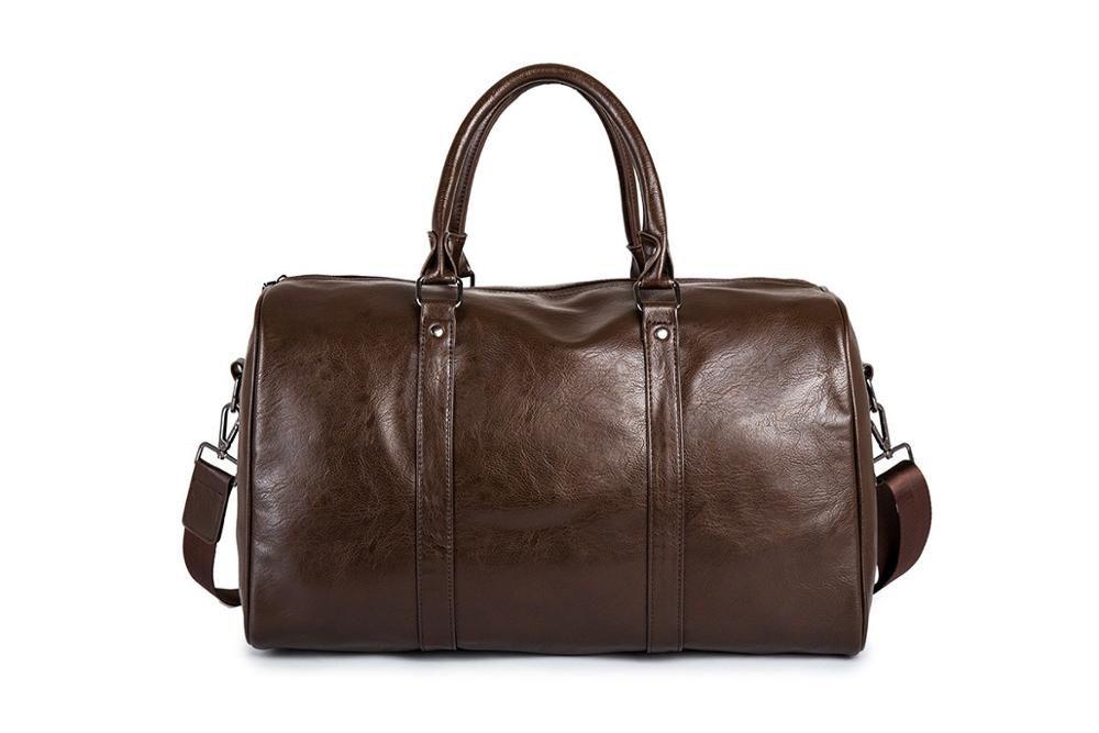 Skanto | Stillegående lær herre reise bag – Perfekt for lange og korte turer