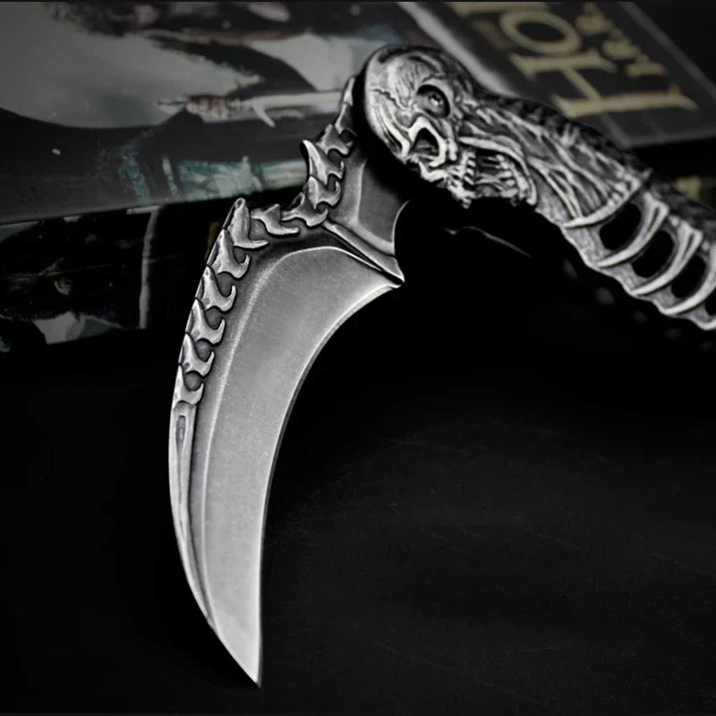 Taktisk Natt Skull Foldbar Lommekniv | Skanto