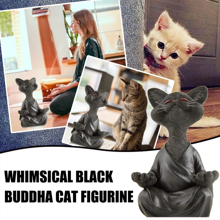 Whimsical Buddha Cat Figur Figur | Skanto
