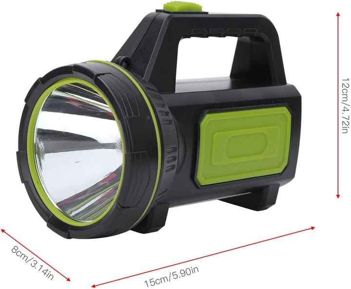 Skanto | LED lommelykt med sidelykt – Bærbar arbeidslys for camping og nødssituasjoner