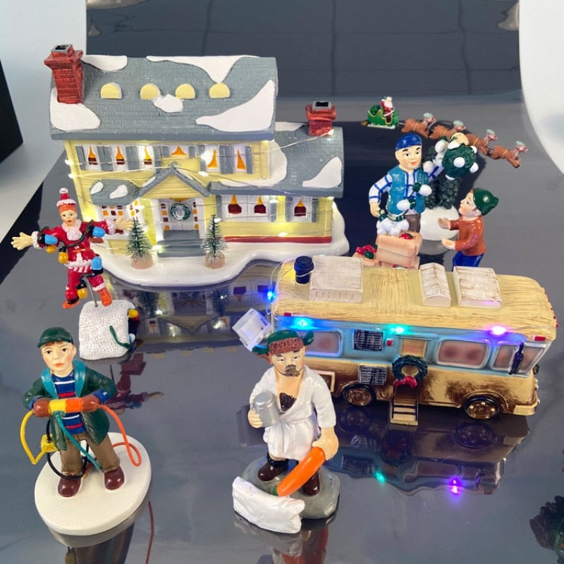 Skanto | Miniatyr Juletrehus Desktop Dekor