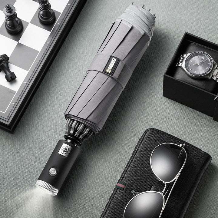 Skanto | Regnvern Elegant Automatiske LED Paraply