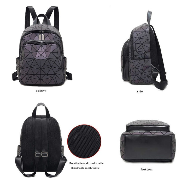 Skanto | Rainbow Rise Luminous Holographic Ryggsekk