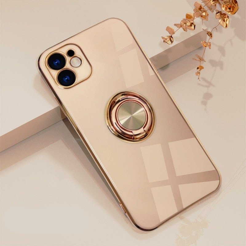 Skanto | iPhone-deksel med metallstativring