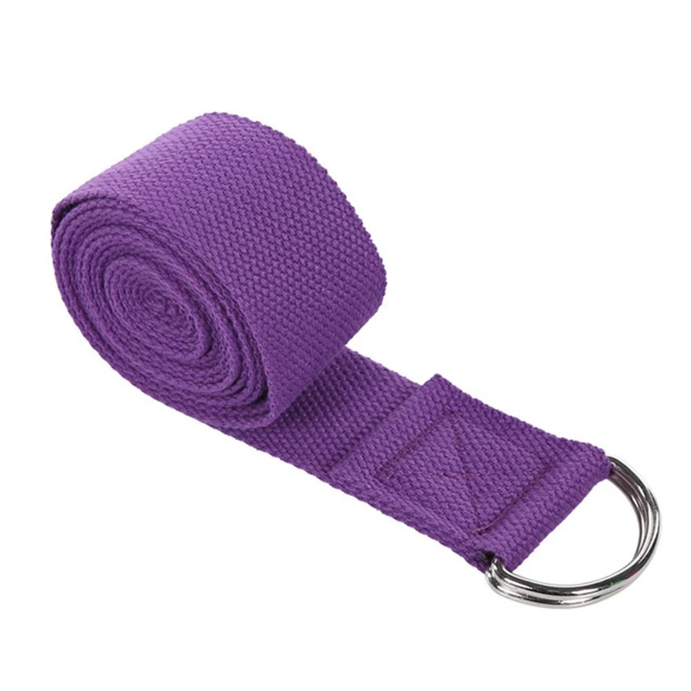 Skanto | Premium bomull yoga stropp med justerbar D-ring spenne for stretching og pilates