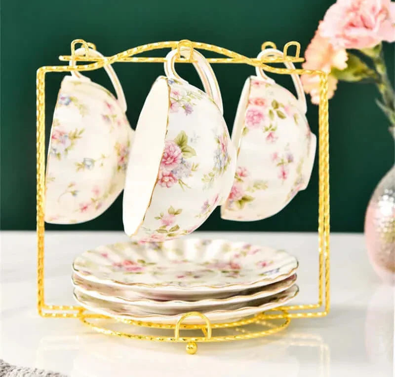Skanto | Elegant Bone China Porcelain Coffee Cup - Luksuriøs og Unik Design