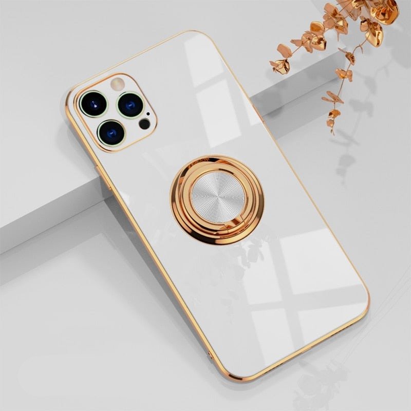Skanto | iPhone-deksel med metallstativring