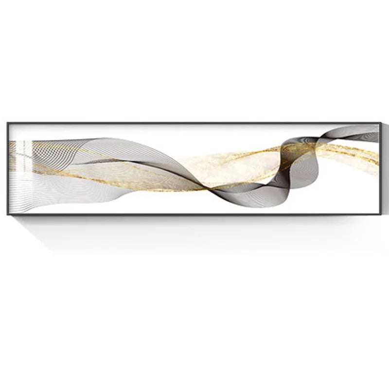 Flytende Vibes Abstrakt Veggkunst Fine Art Lerrettrykk Bredformatbilder For stuen Over sofa Bilder For over sengen | Skanto