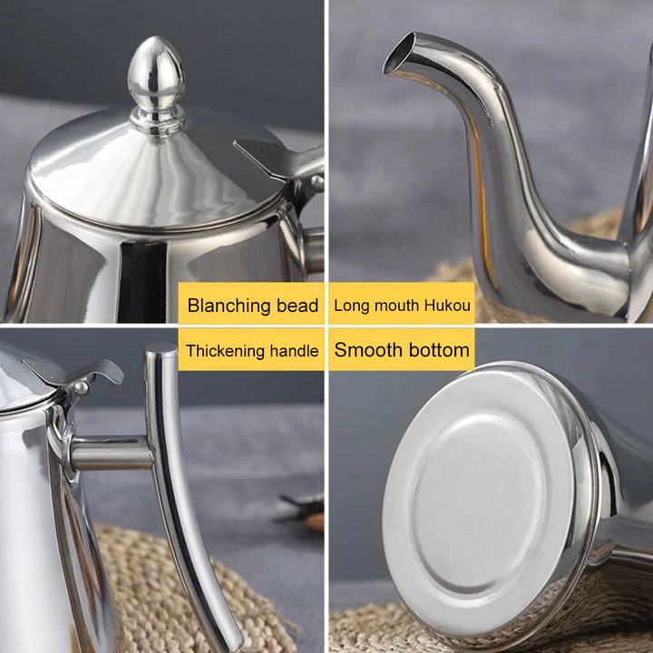 Skanto | KookPro Induksjonskjele med Filter – Rustfritt Stål Teekanne for alle Koketopper