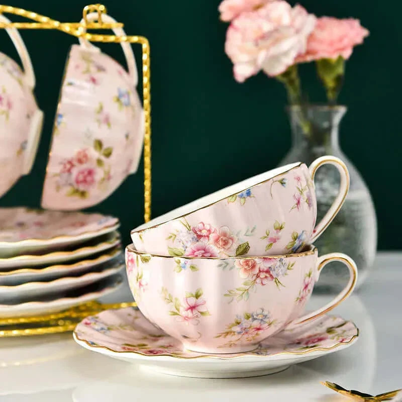 Skanto | Elegant Bone China Porcelain Coffee Cup - Luksuriøs og Unik Design