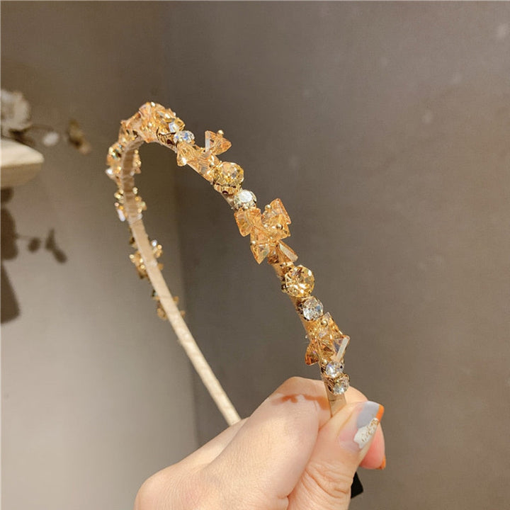 Skanto | Sofistikert Glitrende Rhinestone Krystall Hårbånd