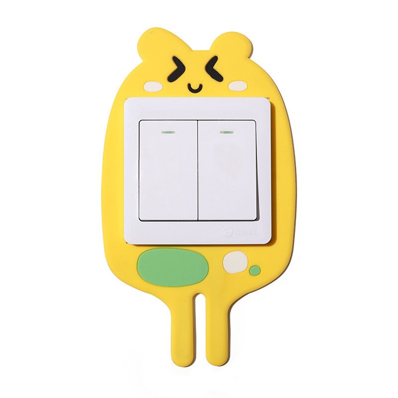 3D Luminous Cartoon Hook Outlet Sticker | Skanto