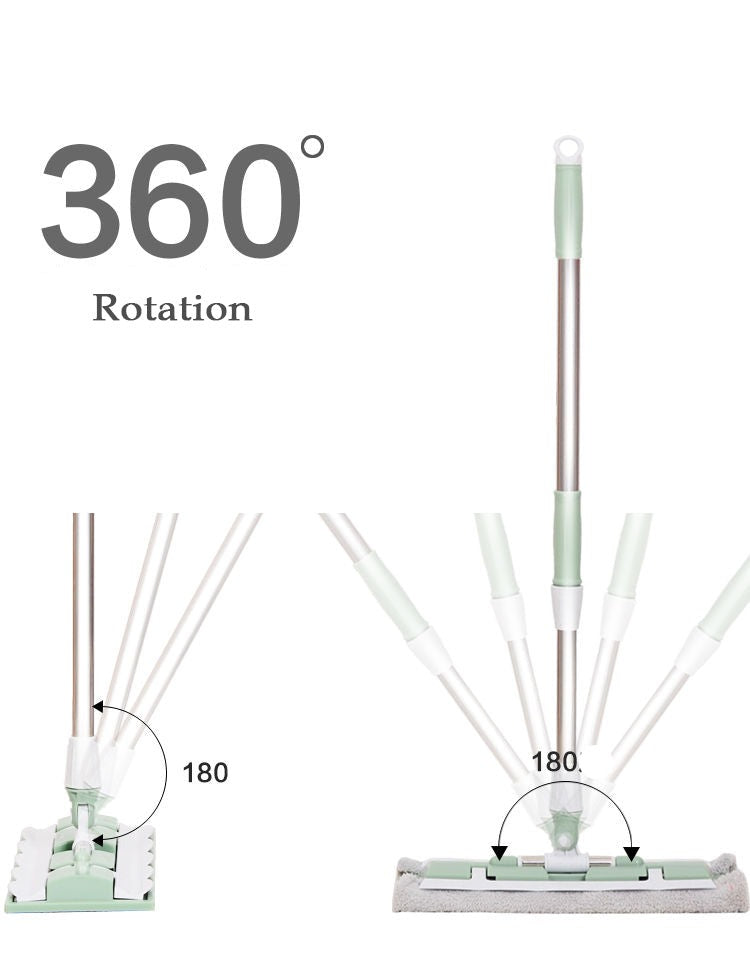 360 Grad teleskopisk stor flate mopp
