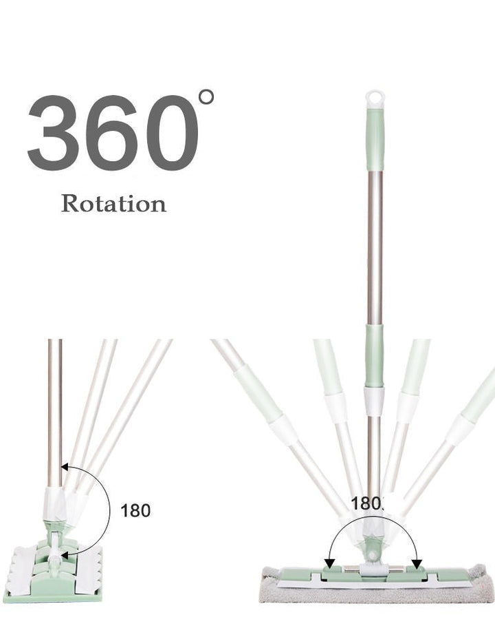 360 Grad teleskopisk stor flate mopp