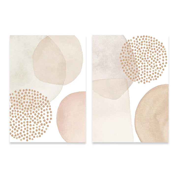 Lighter Shades Pink Beige Minimalist Abstract Wall Art Fine Art Canvas Prints Pictures For Living Room Bedroom Nordic Home Decor | Skanto