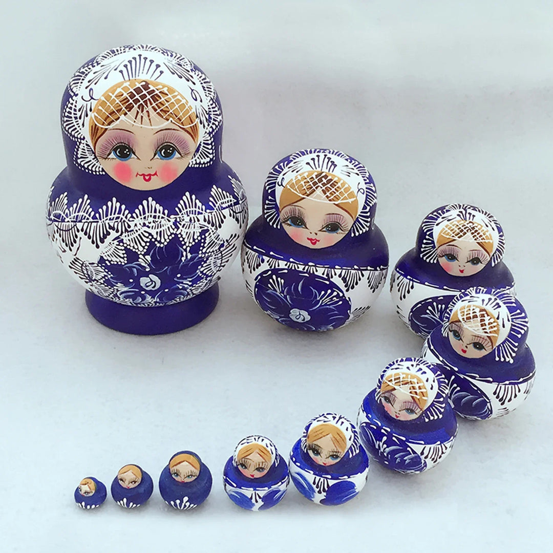 Skanto | 10 stykker/sett med tre russiske matryoshka dukker