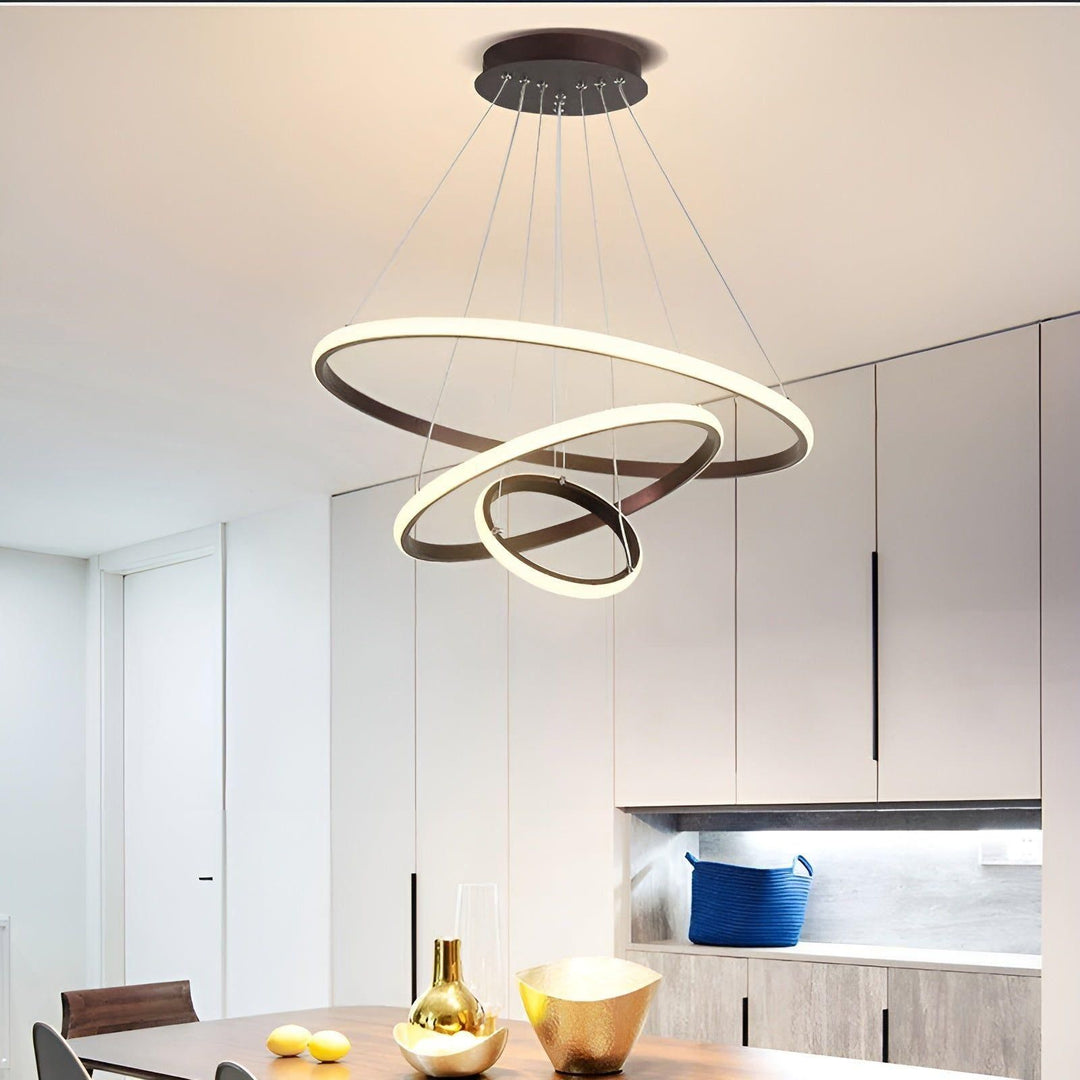LED pendellampe med kuledesign – Moderne og Elegant | Ideell for stue eller spisestue | Skanto