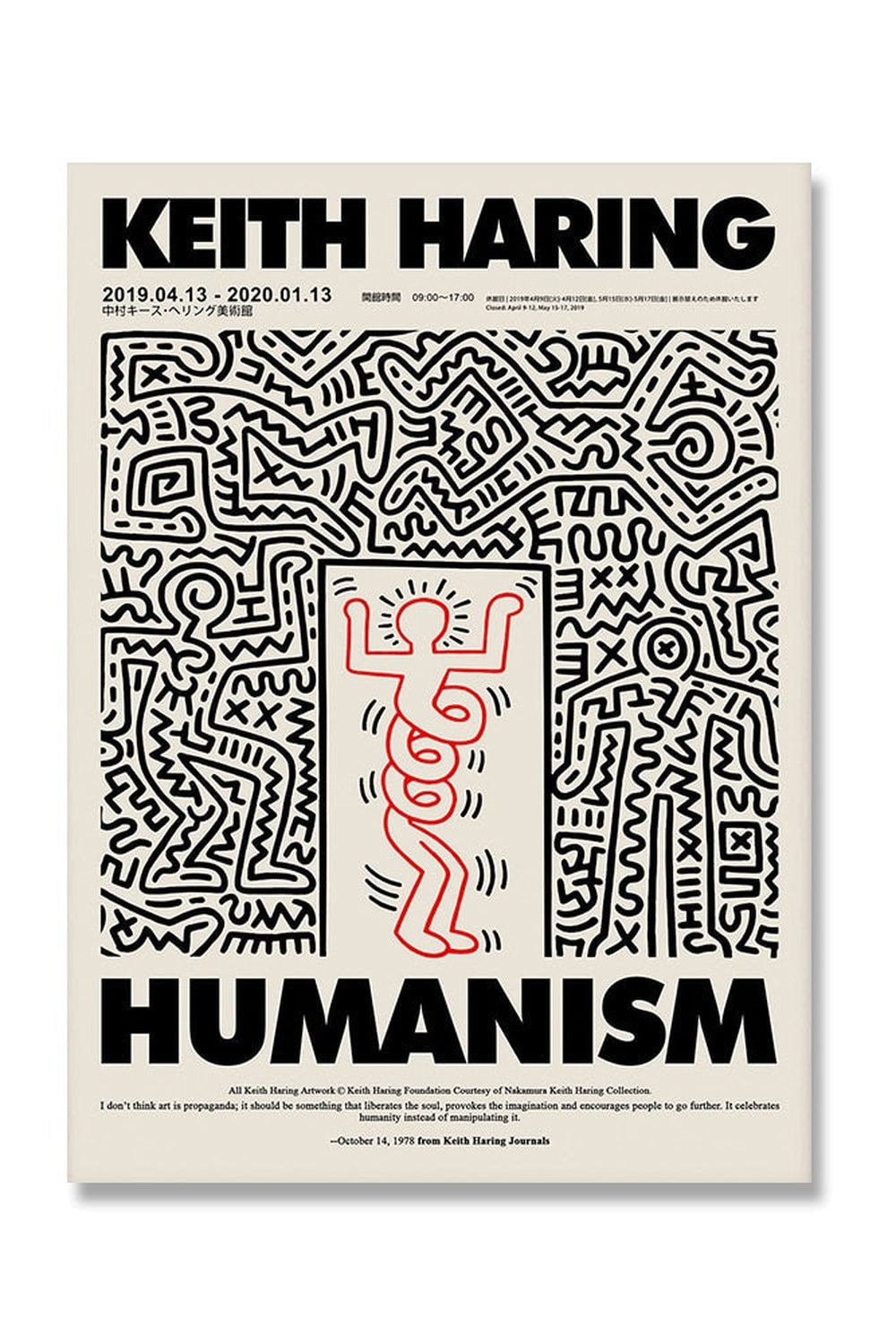 Skanto | Keith Haring Inspirert Lerretskunst