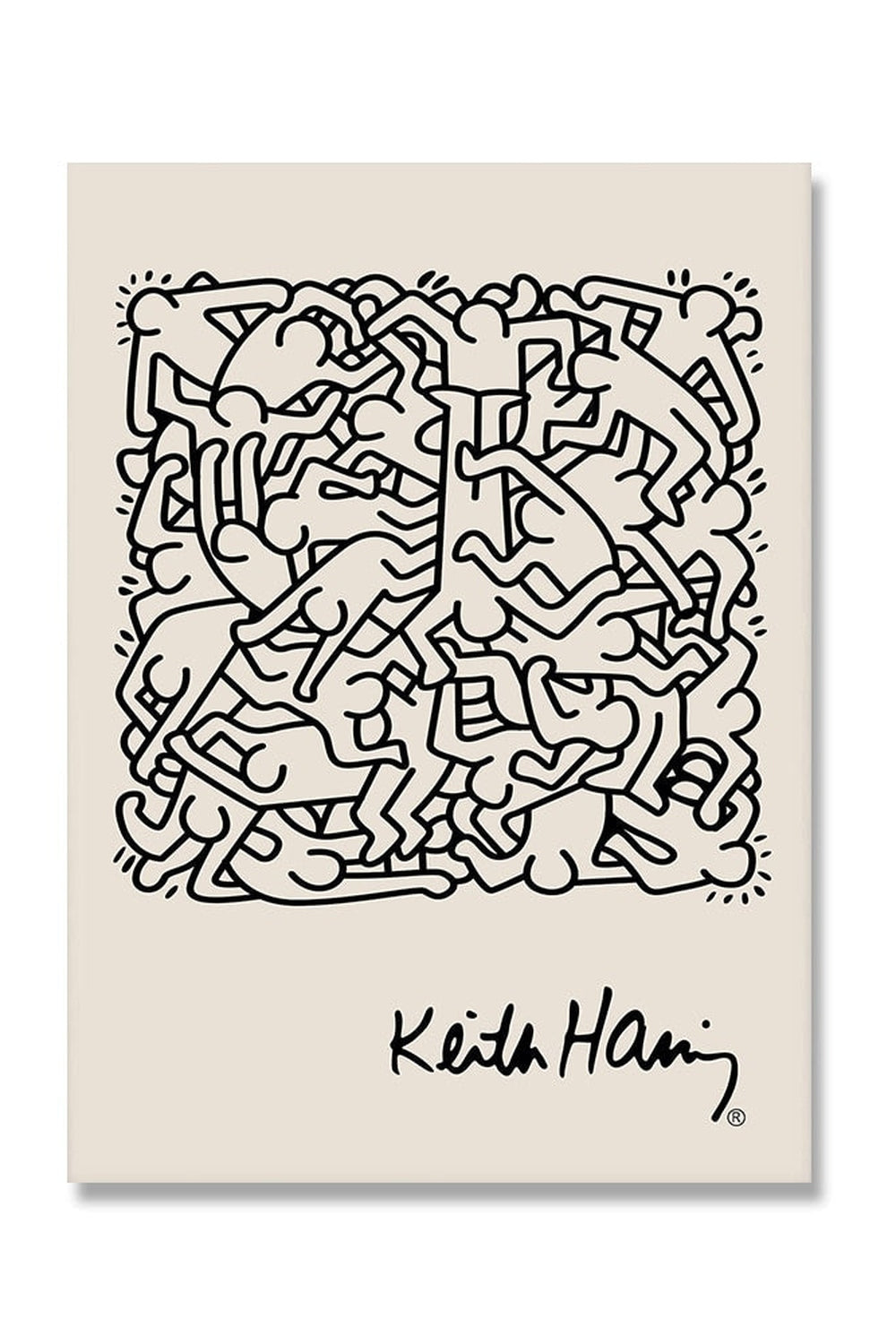 Skanto | Keith Haring Inspirert Lerretskunst