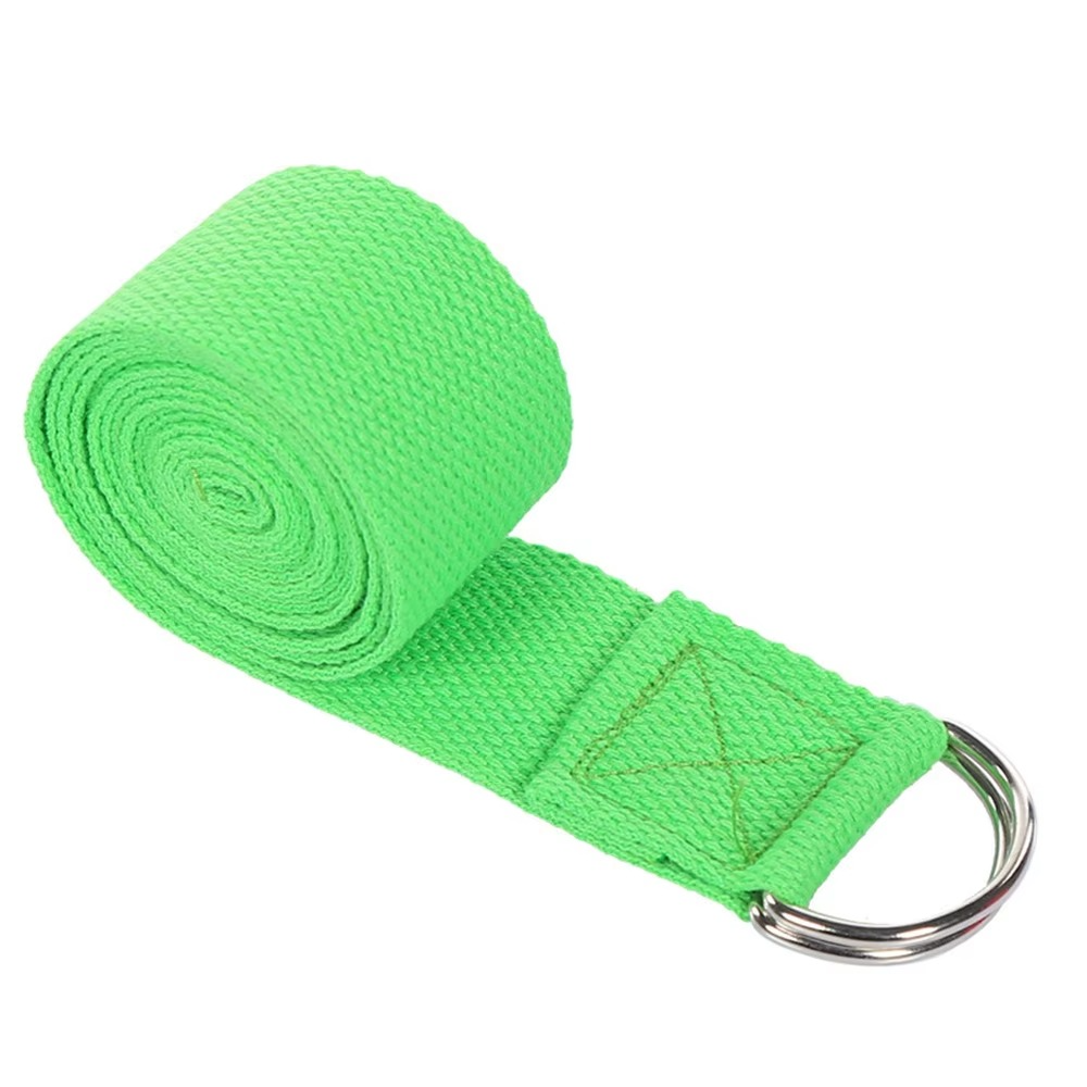 Skanto | Premium bomull yoga stropp med justerbar D-ring spenne for stretching og pilates