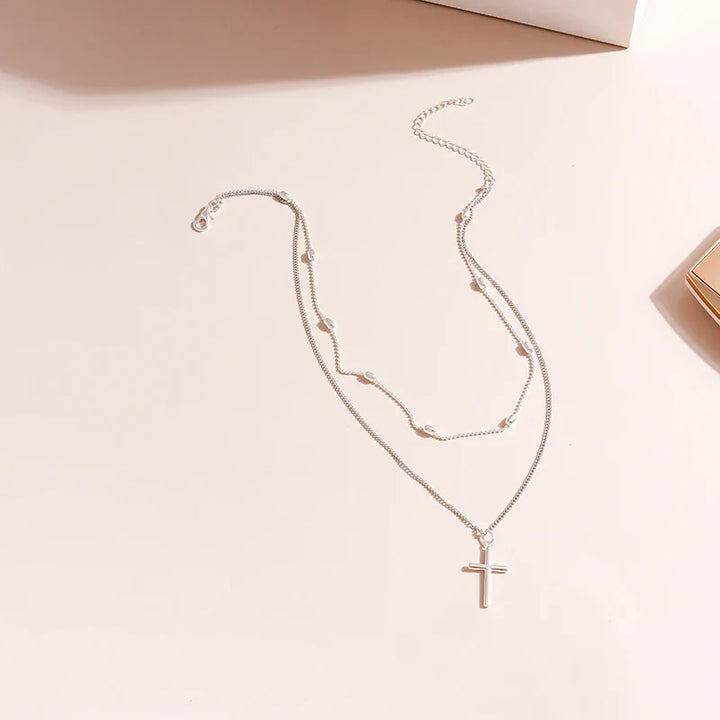 Skanto | Delikat Lagd Choker og Korshalssmykke