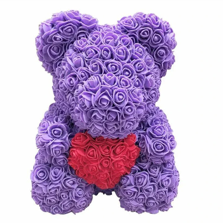 Skanto | Rose Teddy Bear with Handmade Foam Roses – 40cm