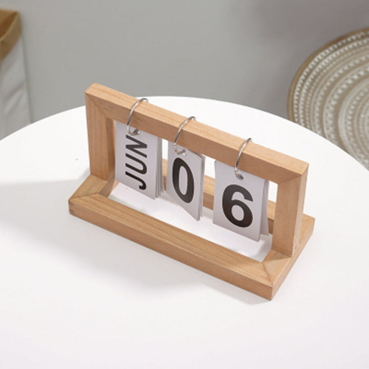 Holz Flip Desktop Dagkalender | Skanto