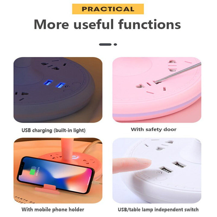 Multi Power Strip Phone Holder TaSkantoe Lamp | Skanto