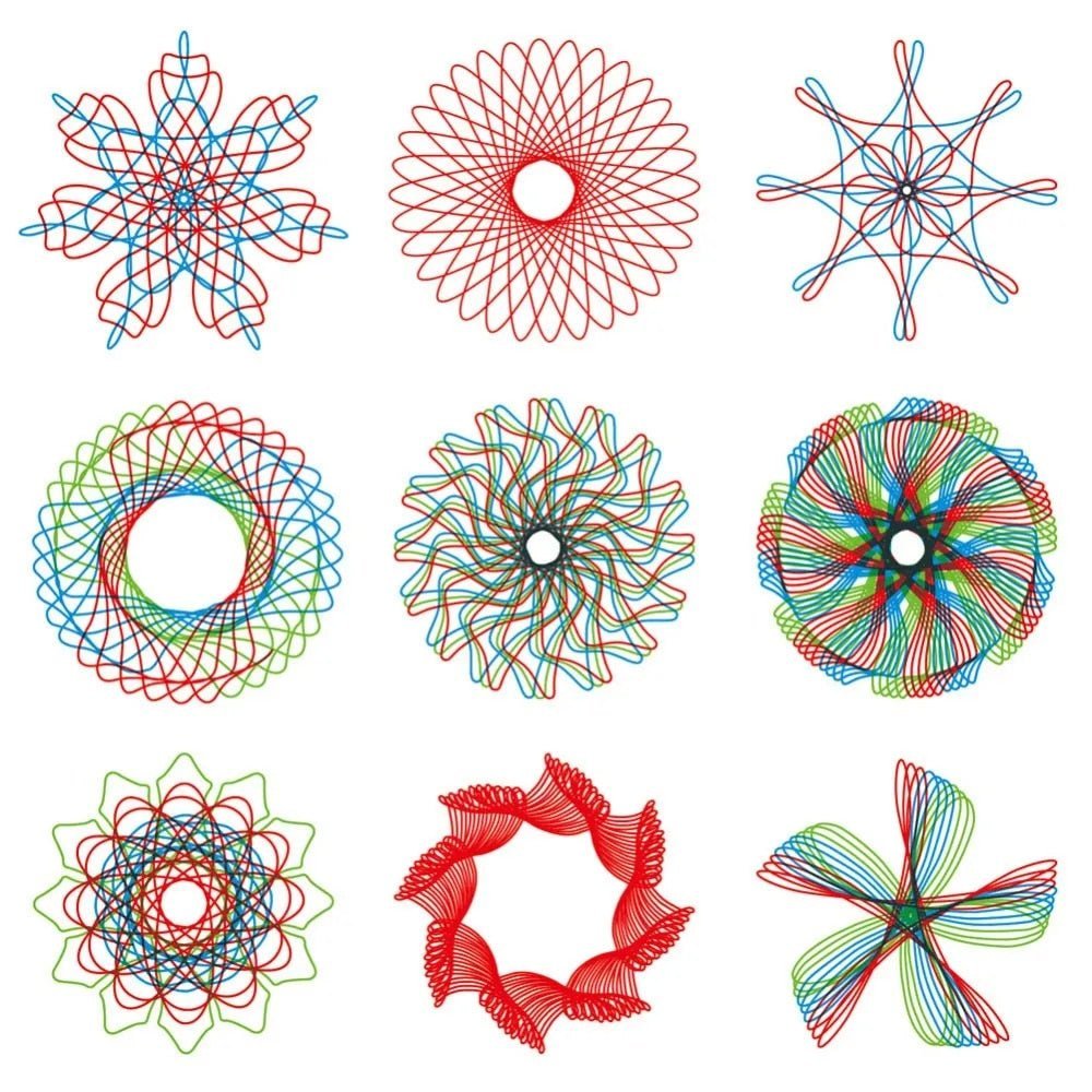 Skanto | Spirograph Tegnesett - Kunstnerisk Presisjon - Blændende Kreasjoner !