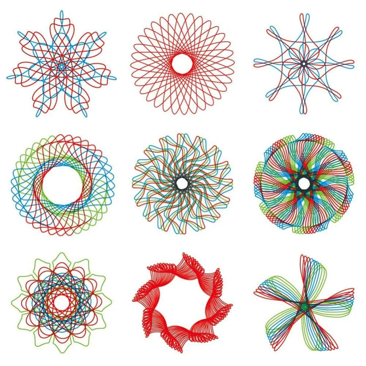 Skanto | Spirograph Tegnesett - Kunstnerisk Presisjon - Blændende Kreasjoner !
