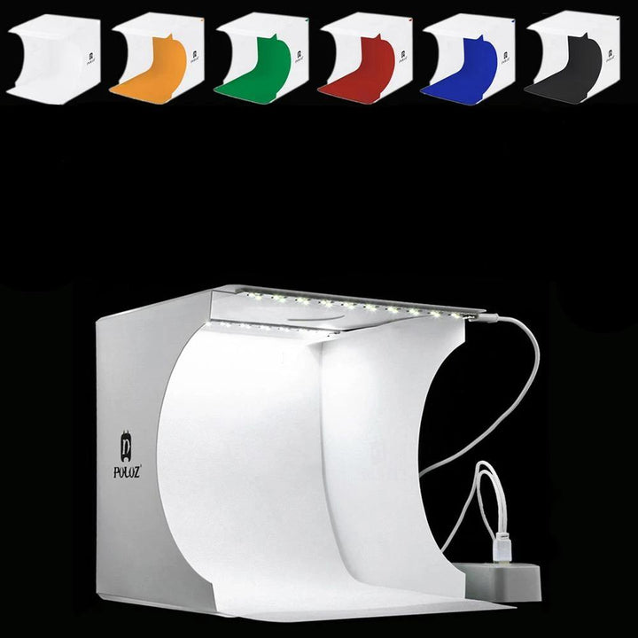Skanto | Mini Photo Studio "LumiCube" med LED-belysning og 6 bakgrunner