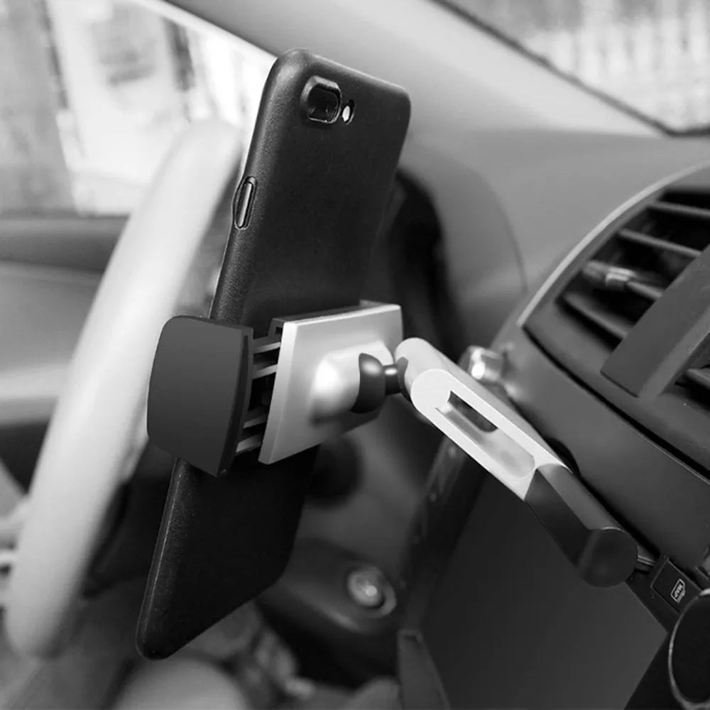 Norvo | DriveFlexx Handy Mount Bil CD-spor | 360° roterbar | Stabil & Universell | Fleksibel Lazy Arm