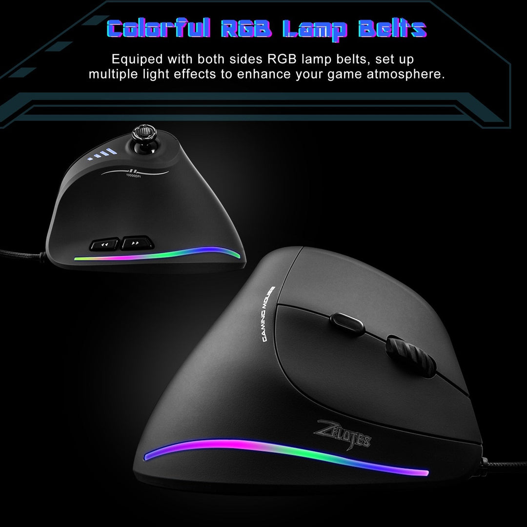 Skanto | Programmerbar Ergonomisk RGB Spillmester Mus